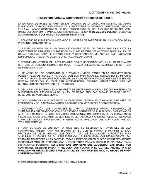 59079001-012-01 - Licitaciones de la Contraloría General