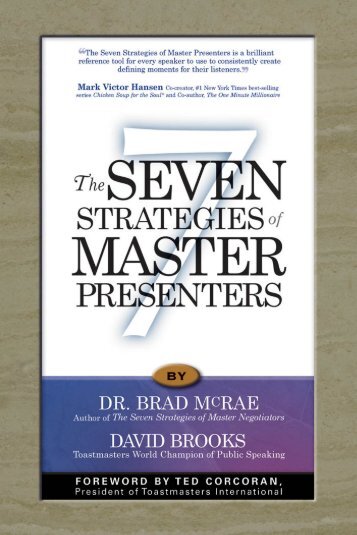 The Seven Strategies of Master Presenters - Lifecycle Performance ...