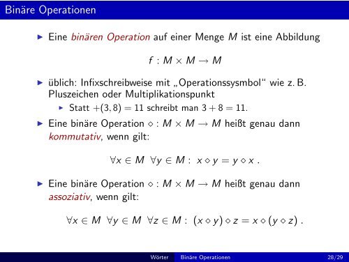 Grundbegriffe der Informatik - Einheit 4: Wörter (und vollständige ...