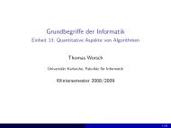 Einheit 13: Quantitative Aspekte von Algorithmen