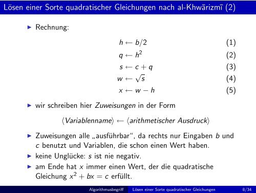 Grundbegriffe der Informatik - Einheit 5: Der Begriff des Algorithmus ...