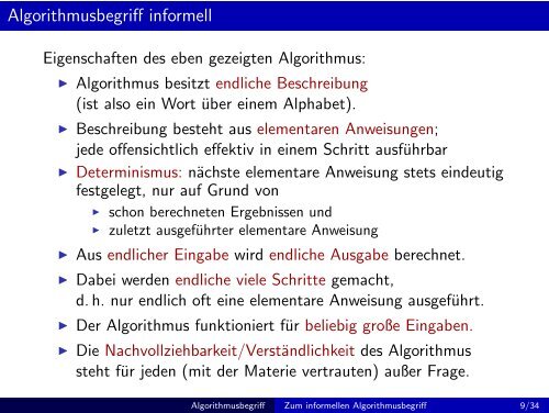 Grundbegriffe der Informatik - Einheit 5: Der Begriff des Algorithmus ...