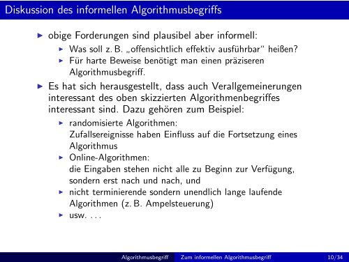 Grundbegriffe der Informatik - Einheit 5: Der Begriff des Algorithmus ...