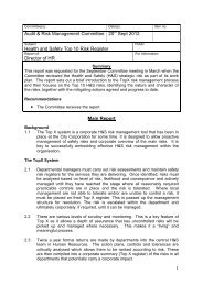 Health and Safety - Top 10 Risk Register PDF 232 KB