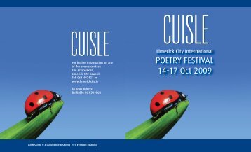 Cuisle 2009 Brochure - Cuisle Poetry Festival