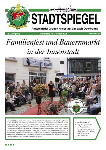 Stadtspiegel 21-08.indd - Stadt Limbach-Oberfrohna