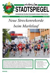 Neue Streckenrekorde beim Marktlauf - Stadt Limbach-Oberfrohna