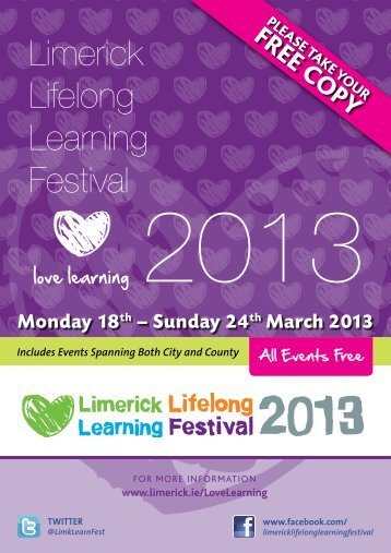 2013 Limerick Lifelong Learning Festival Programme - Limerick.ie