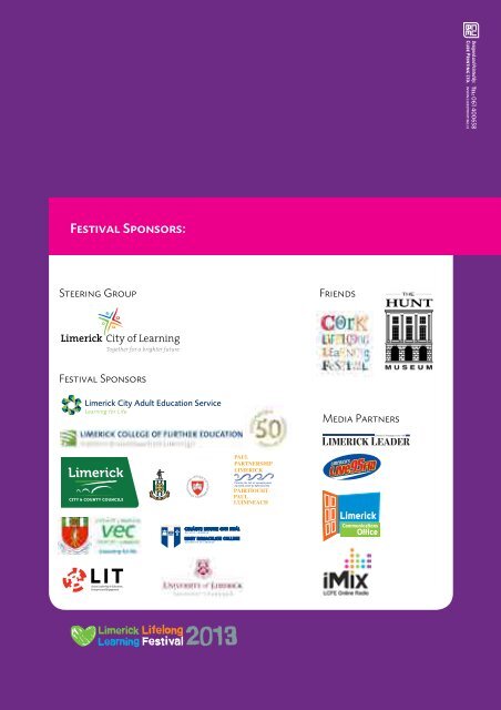 2013 Limerick Lifelong Learning Festival Programme - Limerick.ie