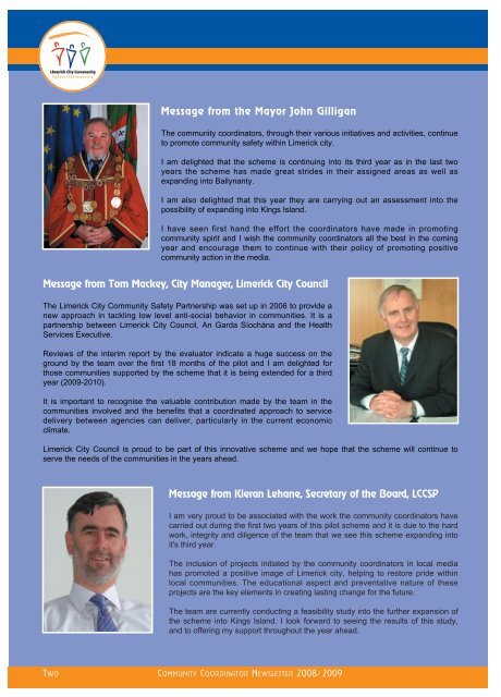 Newsletter Issue 1 - Limerick City Community Safety Partnership ...