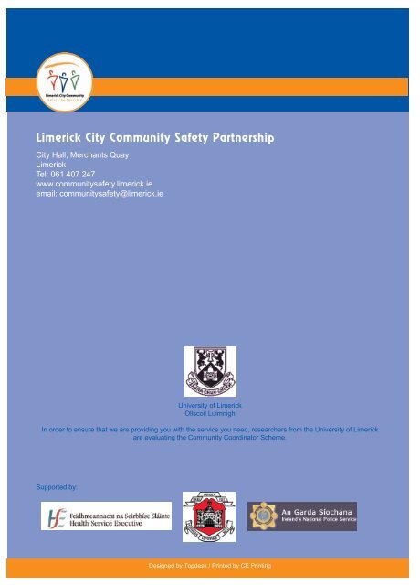 Newsletter Issue 1 - Limerick City Community Safety Partnership ...