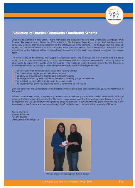 Newsletter Issue 1 - Limerick City Community Safety Partnership ...