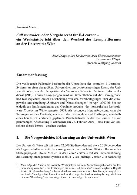 E-Learning: Eine Zwischenbilanz