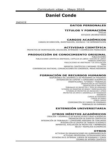 daniel conde - Sección Limnología - Facultad de Ciencias