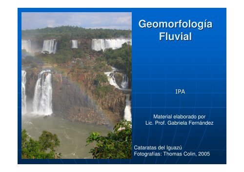Geomorfología Fluvial