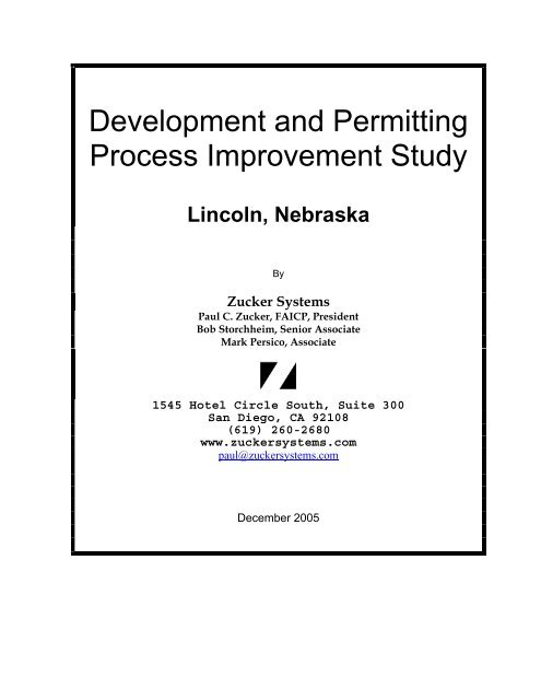 Development and Permitting Process Improvement Study