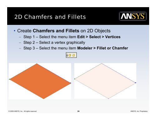 Imprint Projection - Ansys