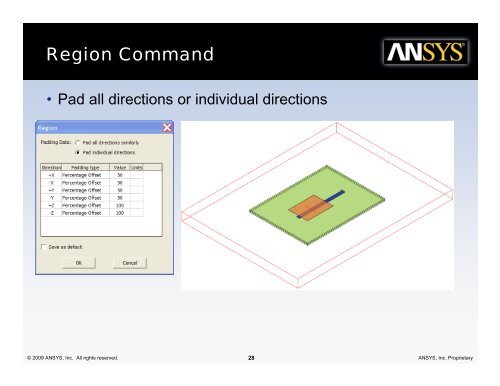 Imprint Projection - Ansys