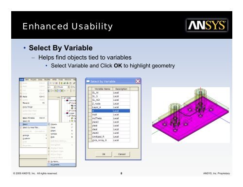 Imprint Projection - Ansys