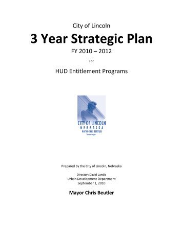 Three-Year Strategic Plan - City of Lincoln & Lancaster County ...