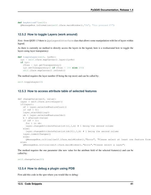 PyQGIS Documentation - Linfiniti Geo Blog