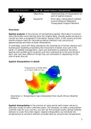 GIS for Educators Topic 10: Spatial Analysis (Interpolation ...