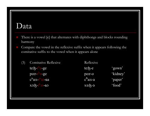 Vowel Harmony as Agreement by Correspondence - Linguistics ...