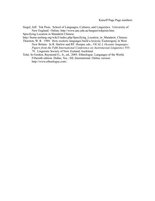 The case of pidgin and creole languages - Linguistics