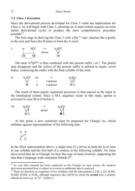 A TONAL TAXONOMY OF CHUNGLI AO VERBS Daniel Bruhn ...