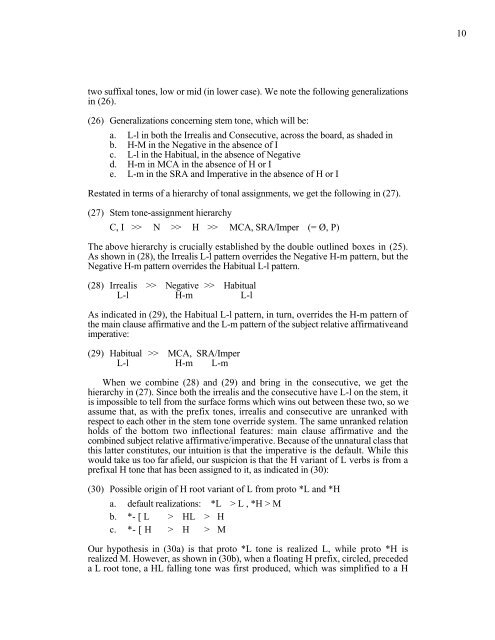 Legbo Verb Inflection: A Semantic and Phonological ... - Linguistics