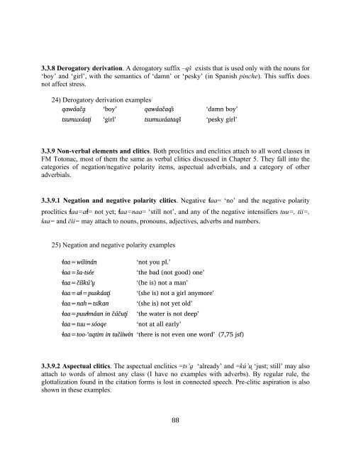 The phonology and morphology of Filomeno Mata Totonac