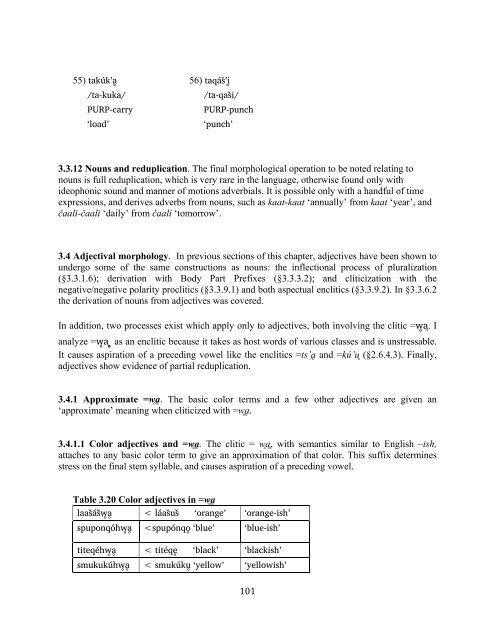 The phonology and morphology of Filomeno Mata Totonac