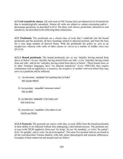 The phonology and morphology of Filomeno Mata Totonac