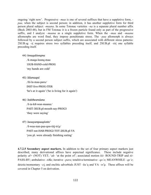 The phonology and morphology of Filomeno Mata Totonac