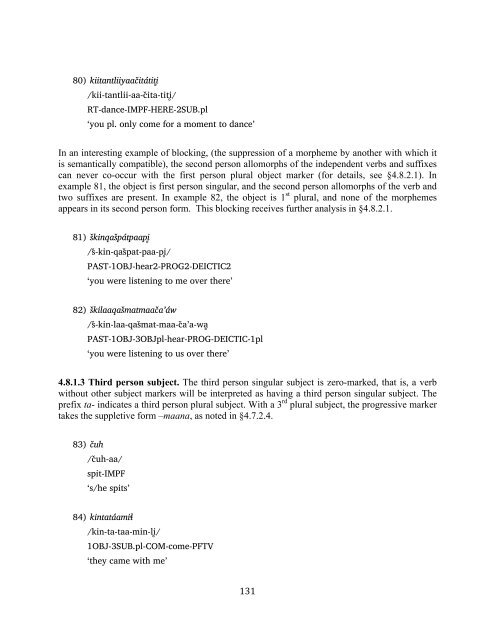 The phonology and morphology of Filomeno Mata Totonac