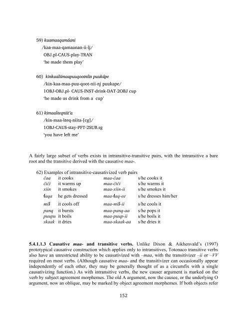 The phonology and morphology of Filomeno Mata Totonac