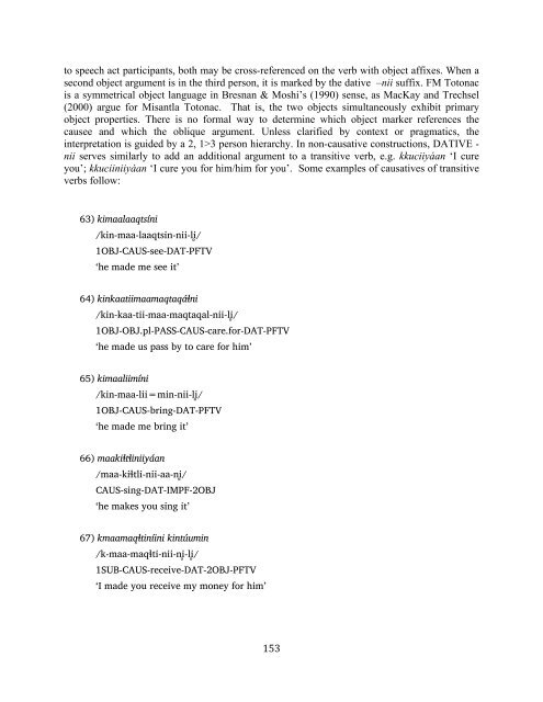 The phonology and morphology of Filomeno Mata Totonac