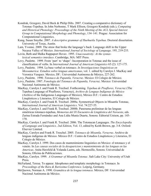 The phonology and morphology of Filomeno Mata Totonac