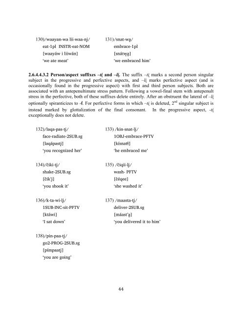 The phonology and morphology of Filomeno Mata Totonac