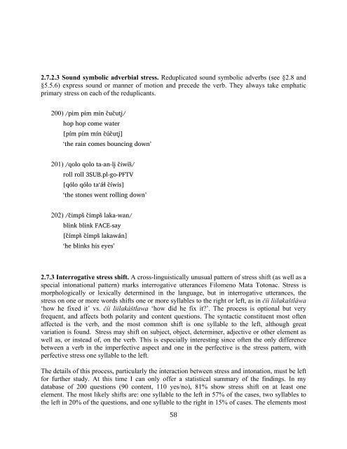 The phonology and morphology of Filomeno Mata Totonac