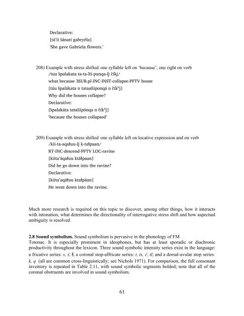 The phonology and morphology of Filomeno Mata Totonac