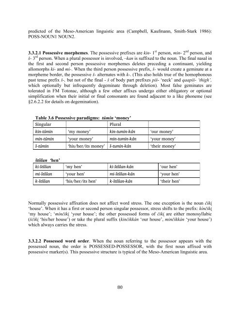 The phonology and morphology of Filomeno Mata Totonac