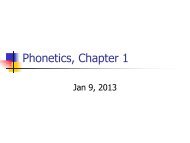 Articulatory Phonetics