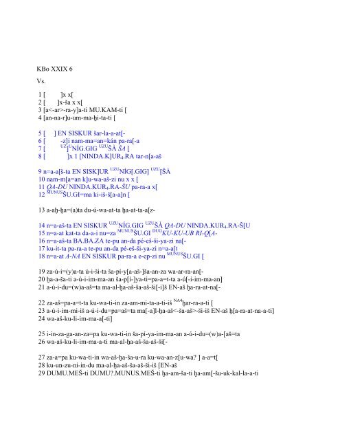 Cuneiform Luvian Corpus by H. Craig Melchert - UCLA Department ...