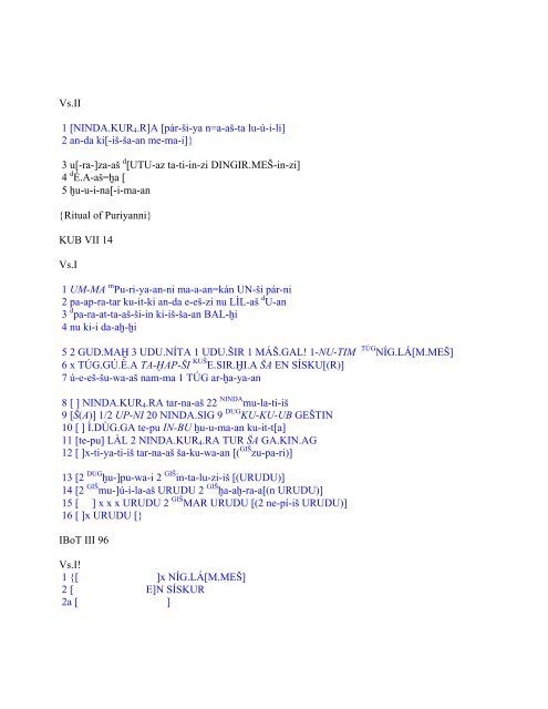 Cuneiform Luvian Corpus by H. Craig Melchert - UCLA Department ...