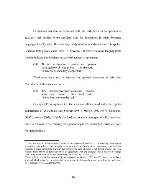 Post Verbal Subjects and Agreement in Brazilian Portuguese