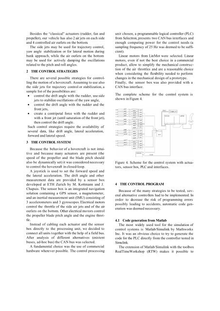 Rapid control prototyping of a Hovercraft Silvano ... - ResearchGate