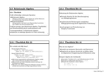 2.5 Relationale Algebra