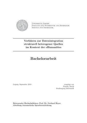 Bachelorarbeit - Dokumentenserver Fakultät für Mathematik und ...