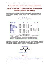 Acids, Esters (Alkyl, Glycerol, Waxes), Alcohols and ... - Lipid Library